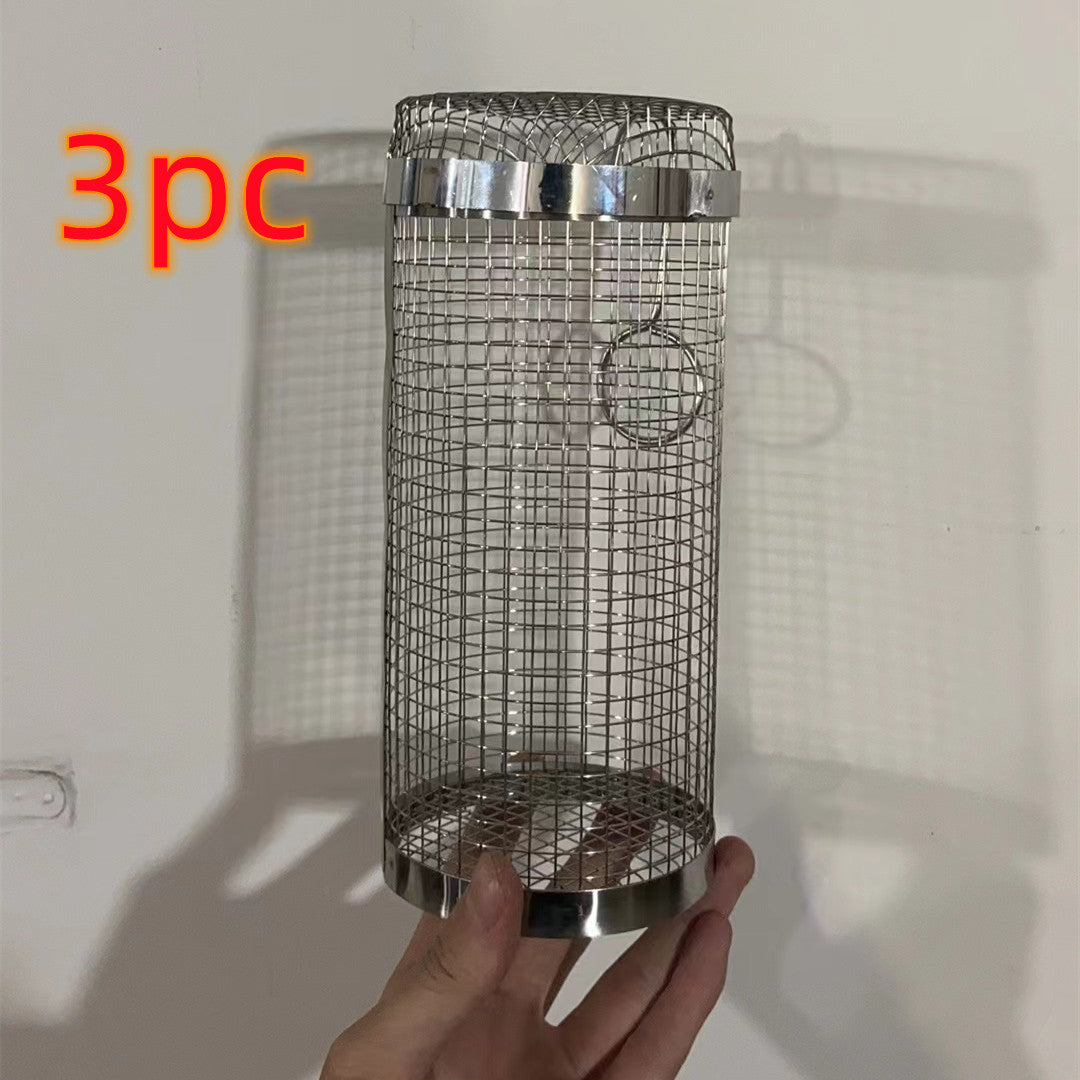 Rolling BBQ Grilling Basket — Stainless Steel
