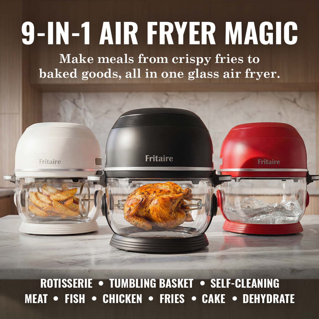 Self-Cleaning Non-Toxic Air Fryer — Mauve Rose