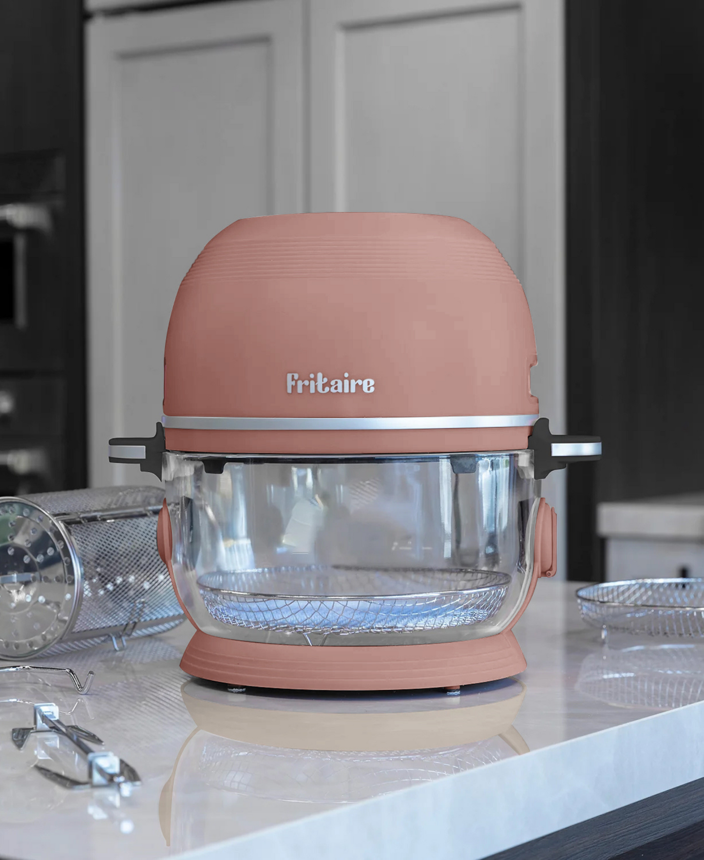 Self-Cleaning Non-Toxic Air Fryer — Mauve Rose