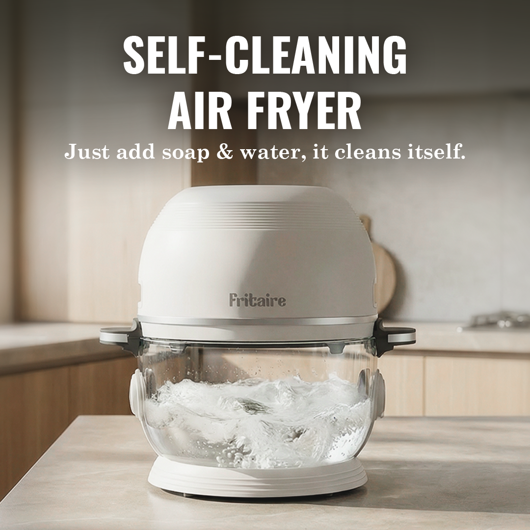 Self-Cleaning Non-Toxic Air Fryer — Mauve Rose