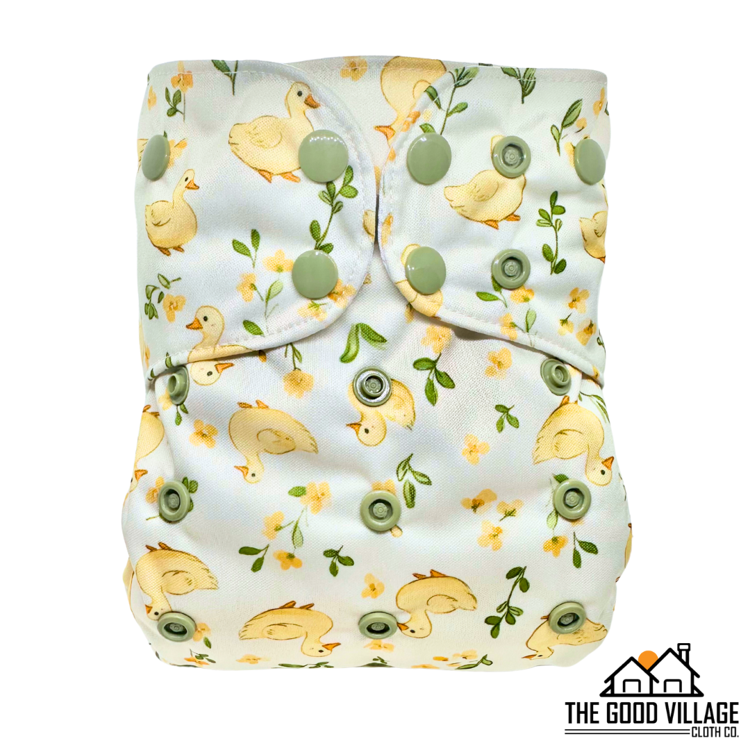 One Size Pocket Diaper - Duckies