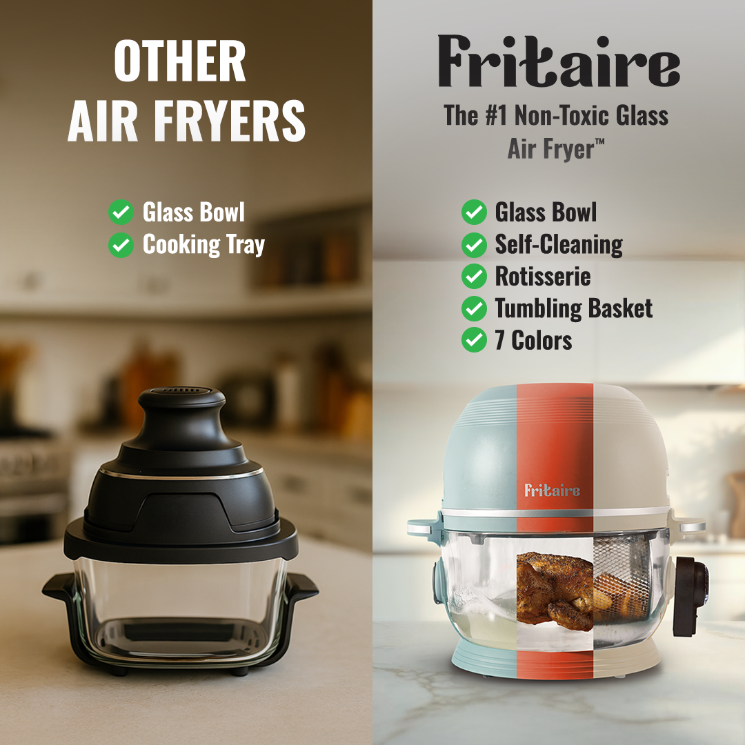 Self-Cleaning Non-Toxic Air Fryer — Mauve Rose