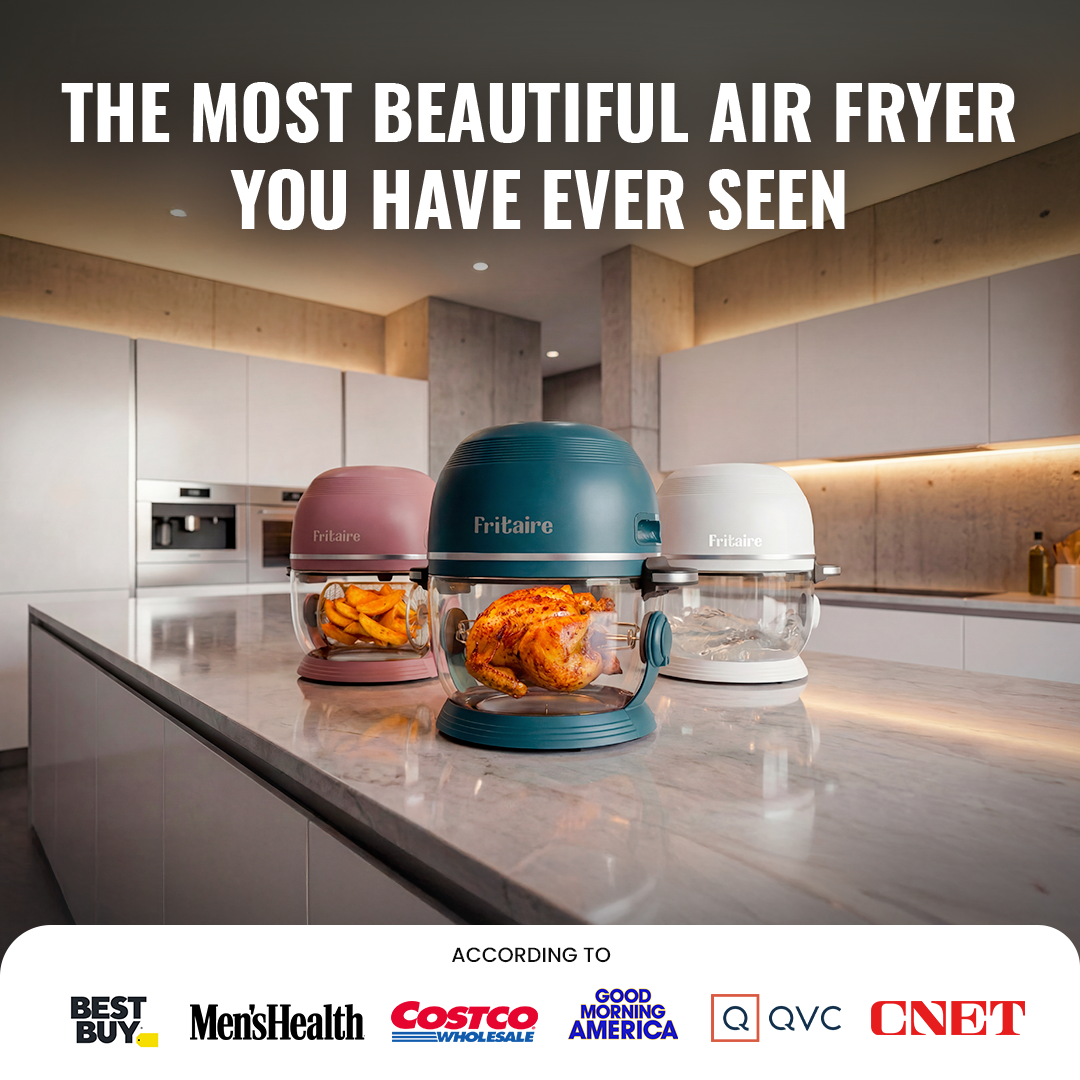 Self-Cleaning Non-Toxic Air Fryer — Mauve Rose