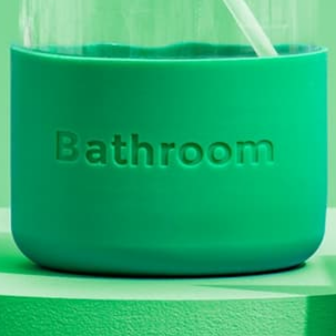 Refillable Bathroom Cleaning Kit — Lavender Glass Spray Bottle