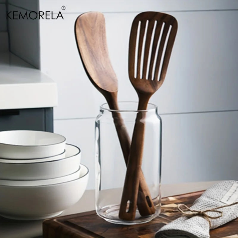 Wooden Japanese Spatula Set — 2 Piece
