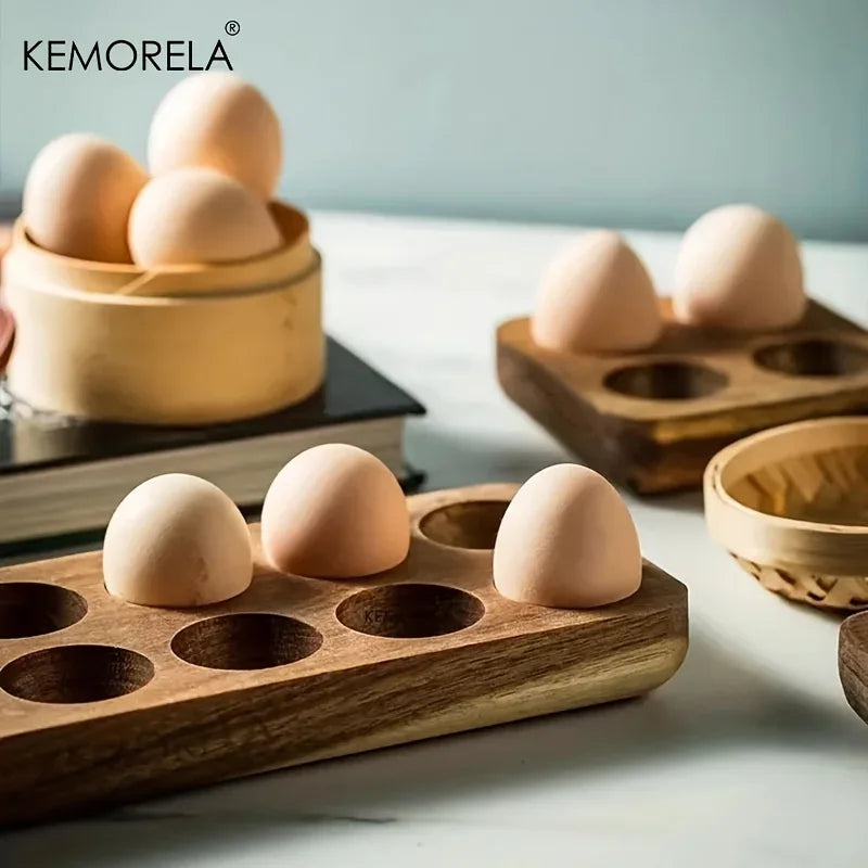Modern Wooden Egg Storage Box