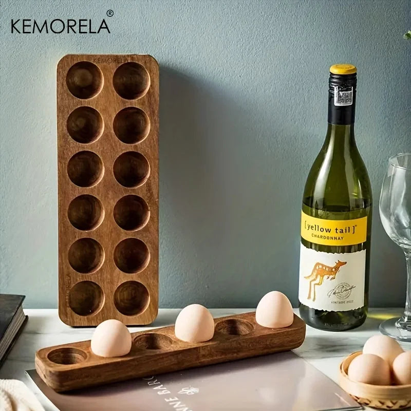 Modern Wooden Egg Storage Box