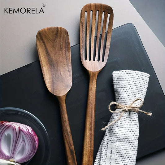 Wooden Japanese Spatula Set — 2 Piece