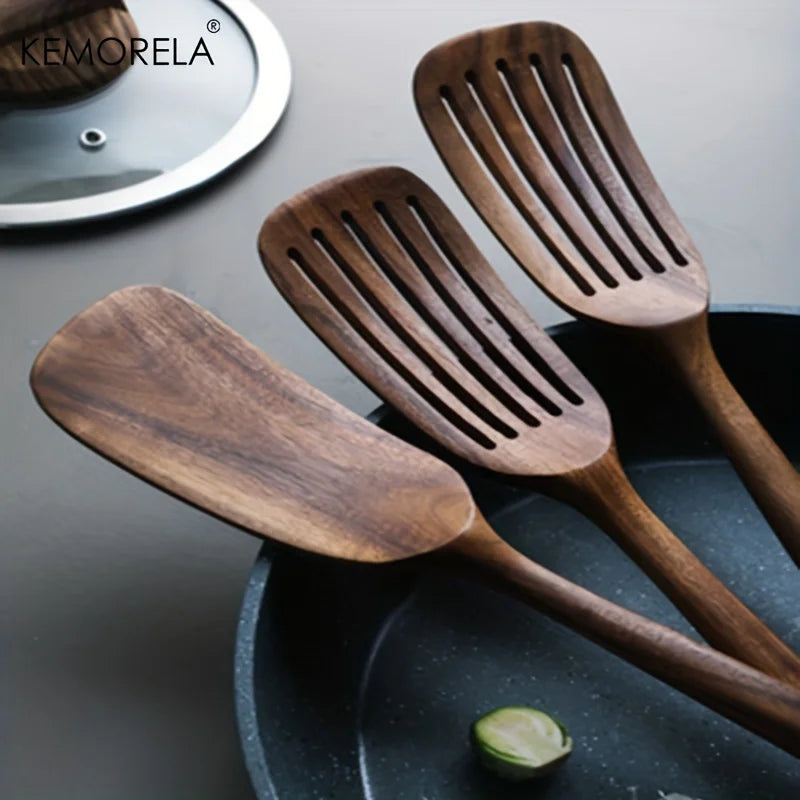 Wooden Japanese Spatula Set — 2 Piece