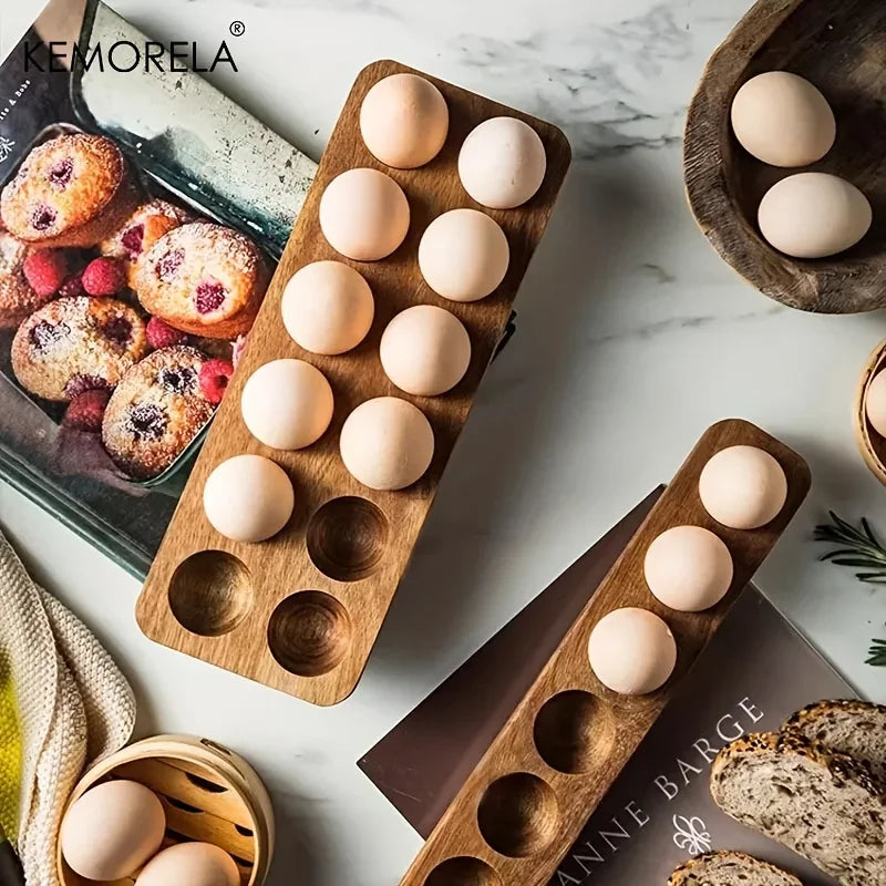 Modern Wooden Egg Storage Box