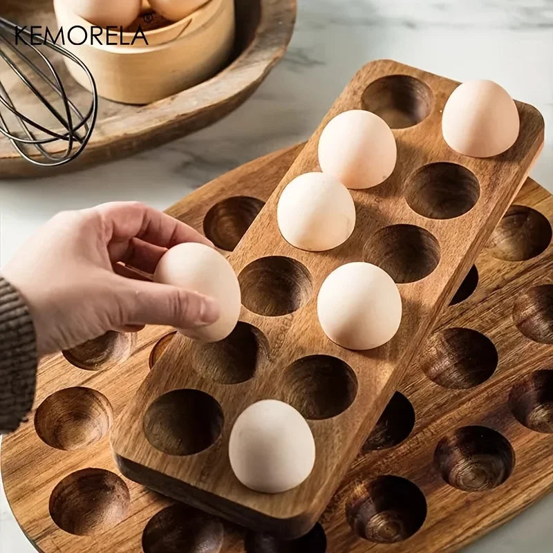 Modern Wooden Egg Storage Box
