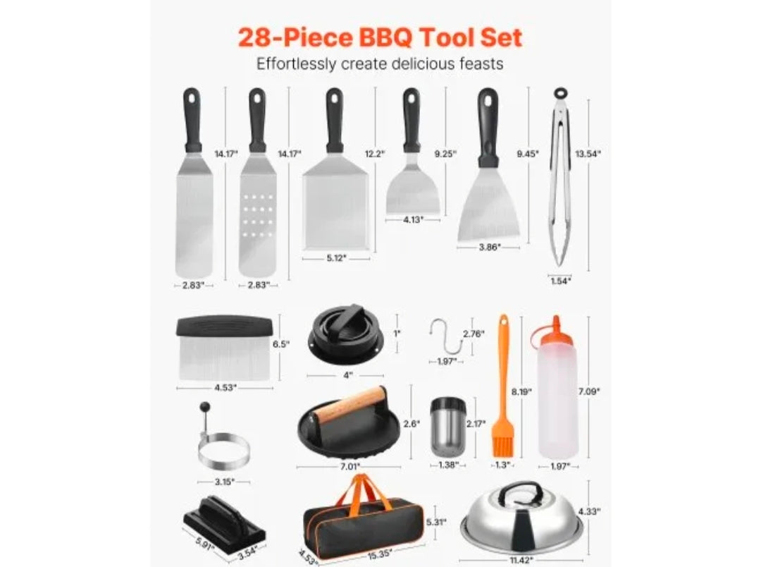 28-Piece Griddle Accessories Kit
